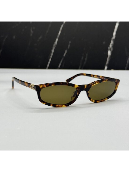 NEW MIU MIU MUA06S 14L09Z SUNGLASSES HAVANA WOMEN MU A06S, SMU A06 EYEWEAR